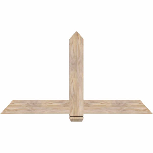 Ekena Millwork Eugene Smooth Timber Gable Bracket, Douglas Fir, 60"W x 32"H x 1 1/2"D x 5 1/2"F, 13/12 Pitch GBW060X32X0206EUG00SDF - main